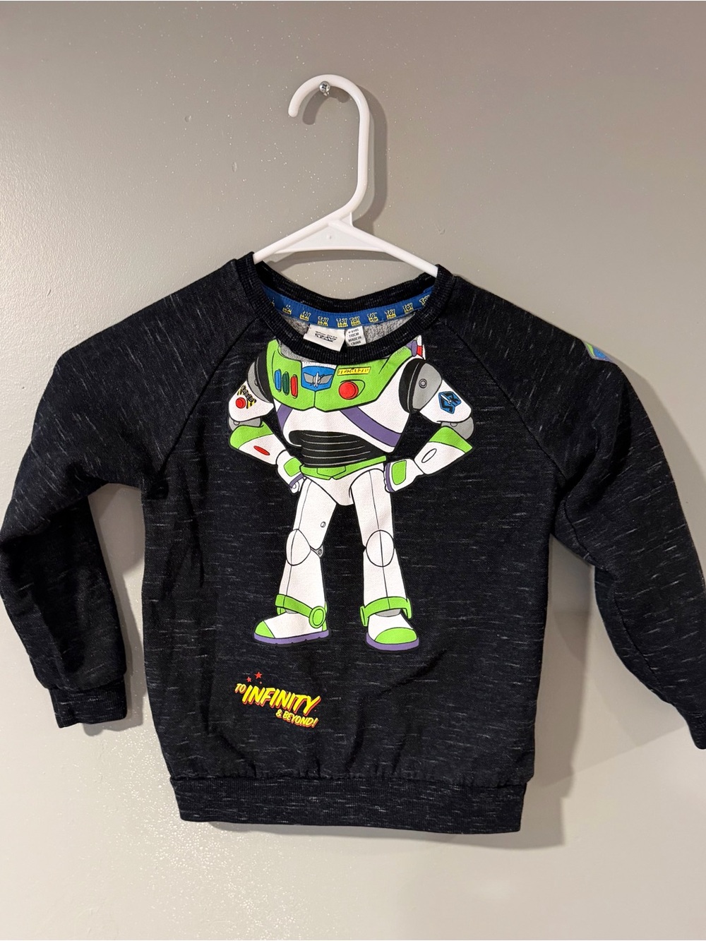 Disney Buzz Lightyear Sweatshirt - Black, Green, White, Purple